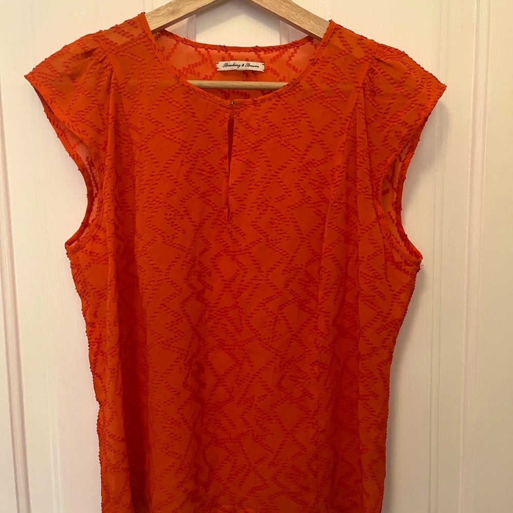 Madewell Broadway & Broome Flutter Sleeve Top